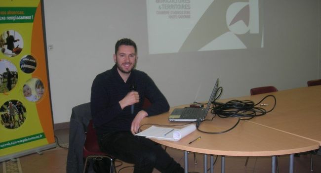 Lors de l'assemblée générale du GDA, Guilhem Sauzet, conseiller agricole de la Chambre d'agriculture et animateur du GDA, a exprimé son souhait de quitter son poste après deux années auprès des agriculteurs du canton./Photo DDM