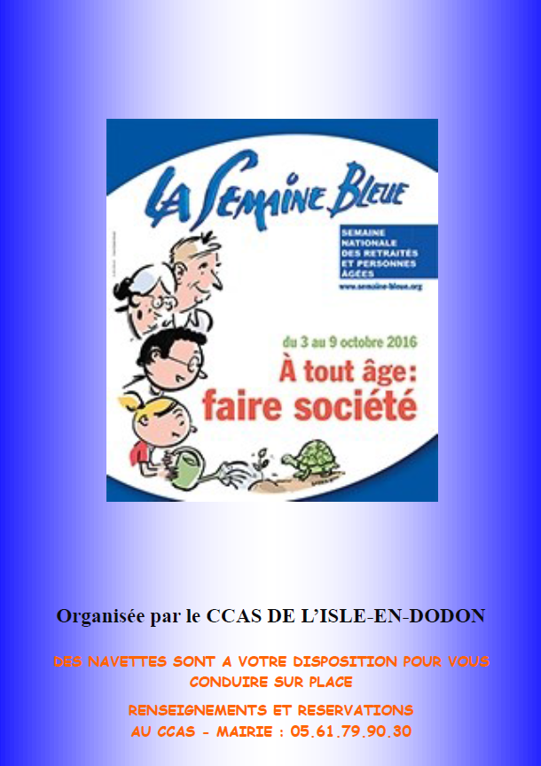 semaine bleue l'isle en dodon