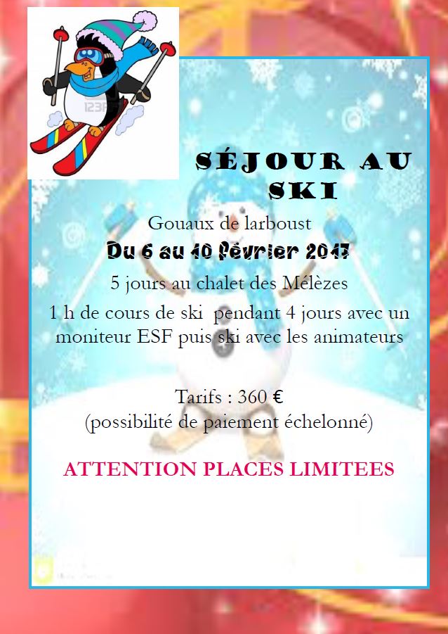 programme SIVU 3-6ans vacances noël 2016