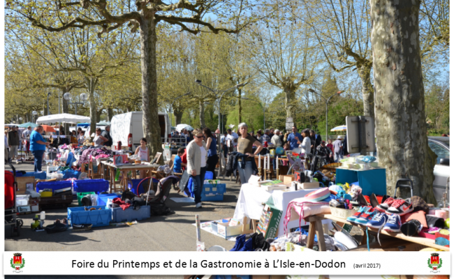 foire du printemps et de la gastronomie l'isle en dodon