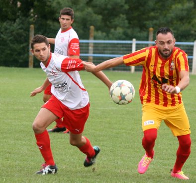 Auteur d'un doublé, Romuald Ajas totalise quinze buts cette saison./Photo DDM