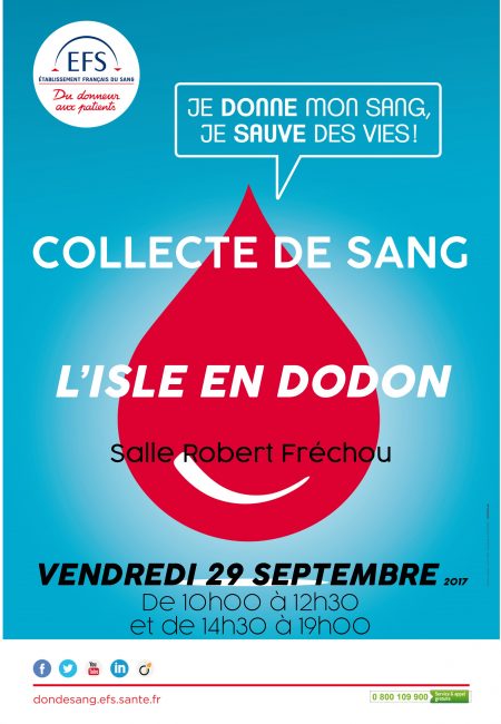 don du sang l'isle en dodon