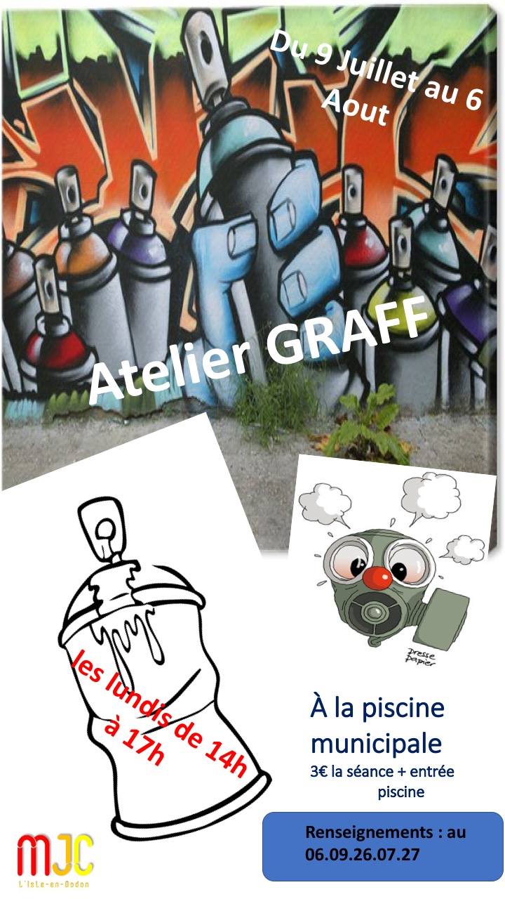 Atelier graff à la piscine de L'Isle-en-Dodon