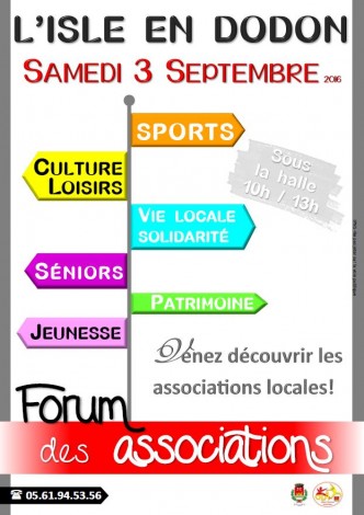 forum des associations l'isle en dodon