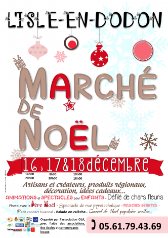 marché de noël 2016 l'isle en dodon