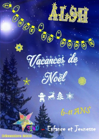 Programme SIVU 6-11 ans vacances de Noël 2016