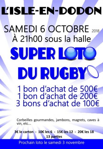 Super loto du rugby à L'Isle-en-Dodon